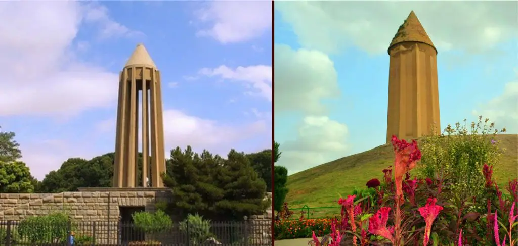 تفاوت آرامگاه ابو علی سینا با گنبد قابوس