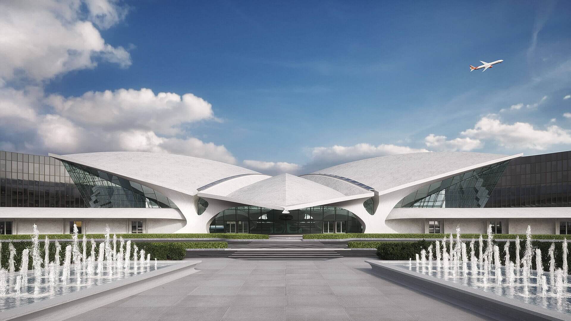 فرودگاه T.W.A از شاهکارهای معماری مدرن متاخر