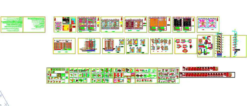 دانلود نقشه مسکونی 7 طبقه نظام مهندسی